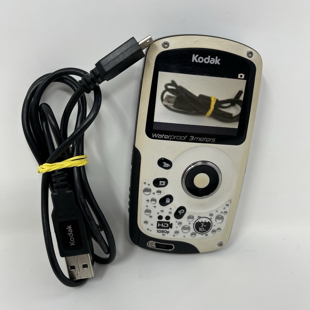 Kodak PlaySport Zx3 1080p HD 5MP Waterproof Camera Purple 16GB SD Tested